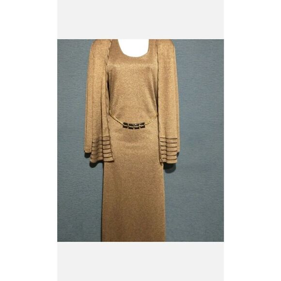 K Studio VINTAGE Women's Size Small Bronze Shimmer 3 Piece Set Dress. - Picture 7 of 9